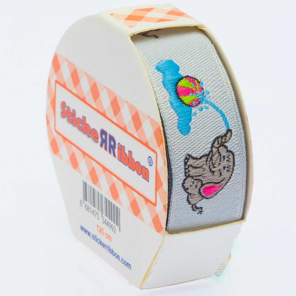 Sticker Ribbon Fil Baskılı Yapışkan Kurdele - SR-1696